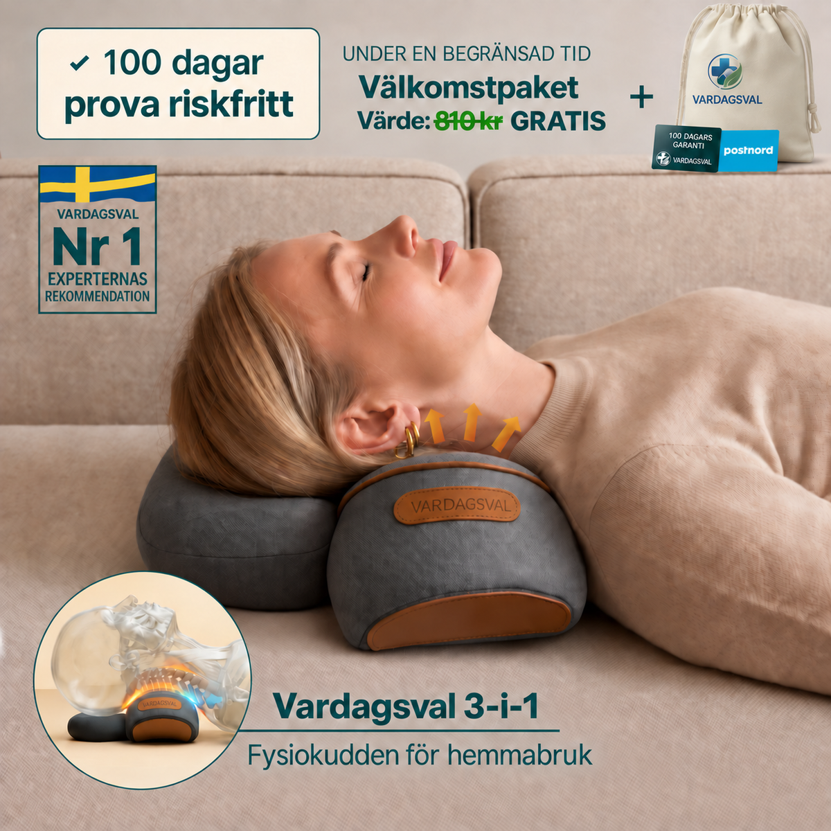 Theravo - 3-i-1 massageapparat
