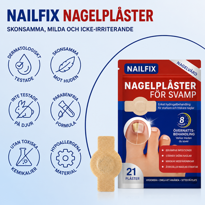 Nailfix - Svampplåster för nagelreparation